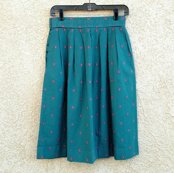 Vintage Dresses & Skirts - Vintage Prophecy Scottish Print Skirt